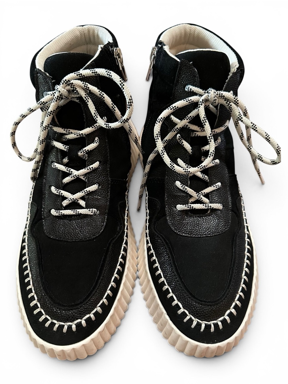🫶 Dolce Vita Daley Black Suede High Top Platform Women’s Sneakers Sz 9.5